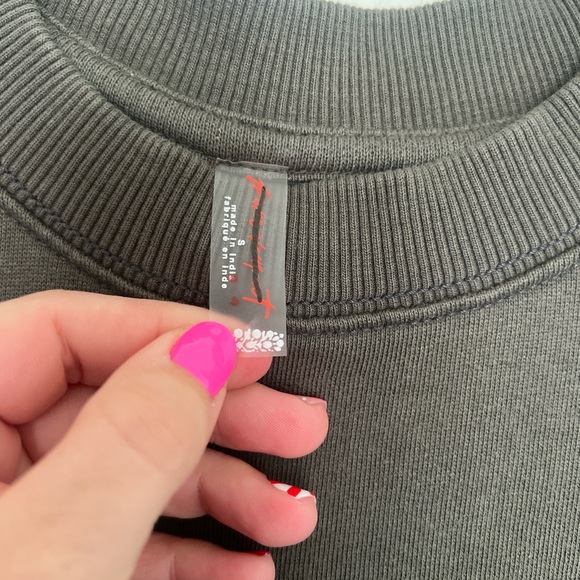 Free people Movement All Star Logo Pullover Size small NWOT oversized - Picture 8 of 8